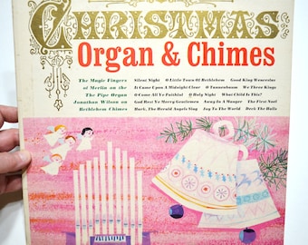 Vintage Christmas Organ & Chimes Vinyl LP Album: Holiday Music
