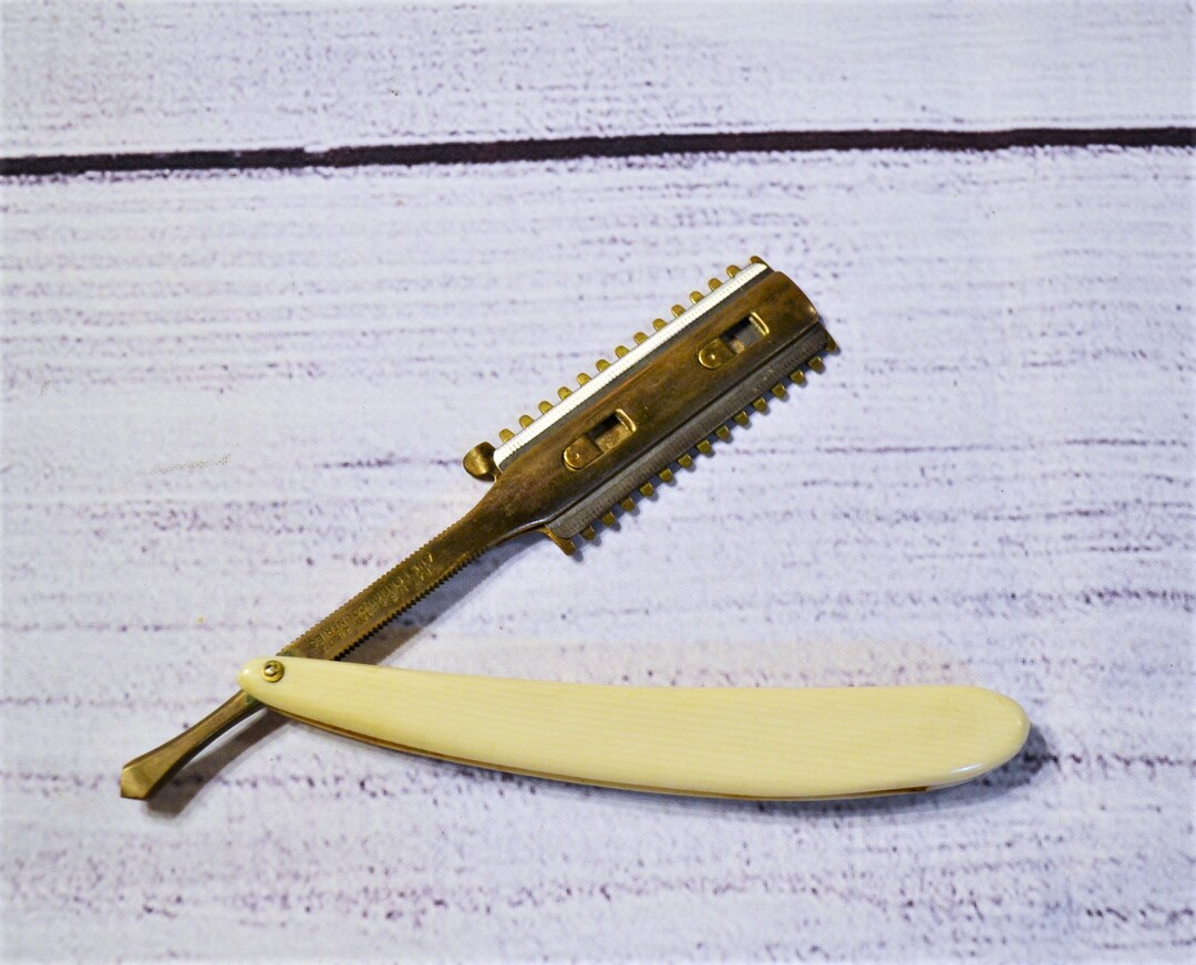 Vintage Durham Duplex Razor Celluloid Handle Collectible Mens Shaving ...