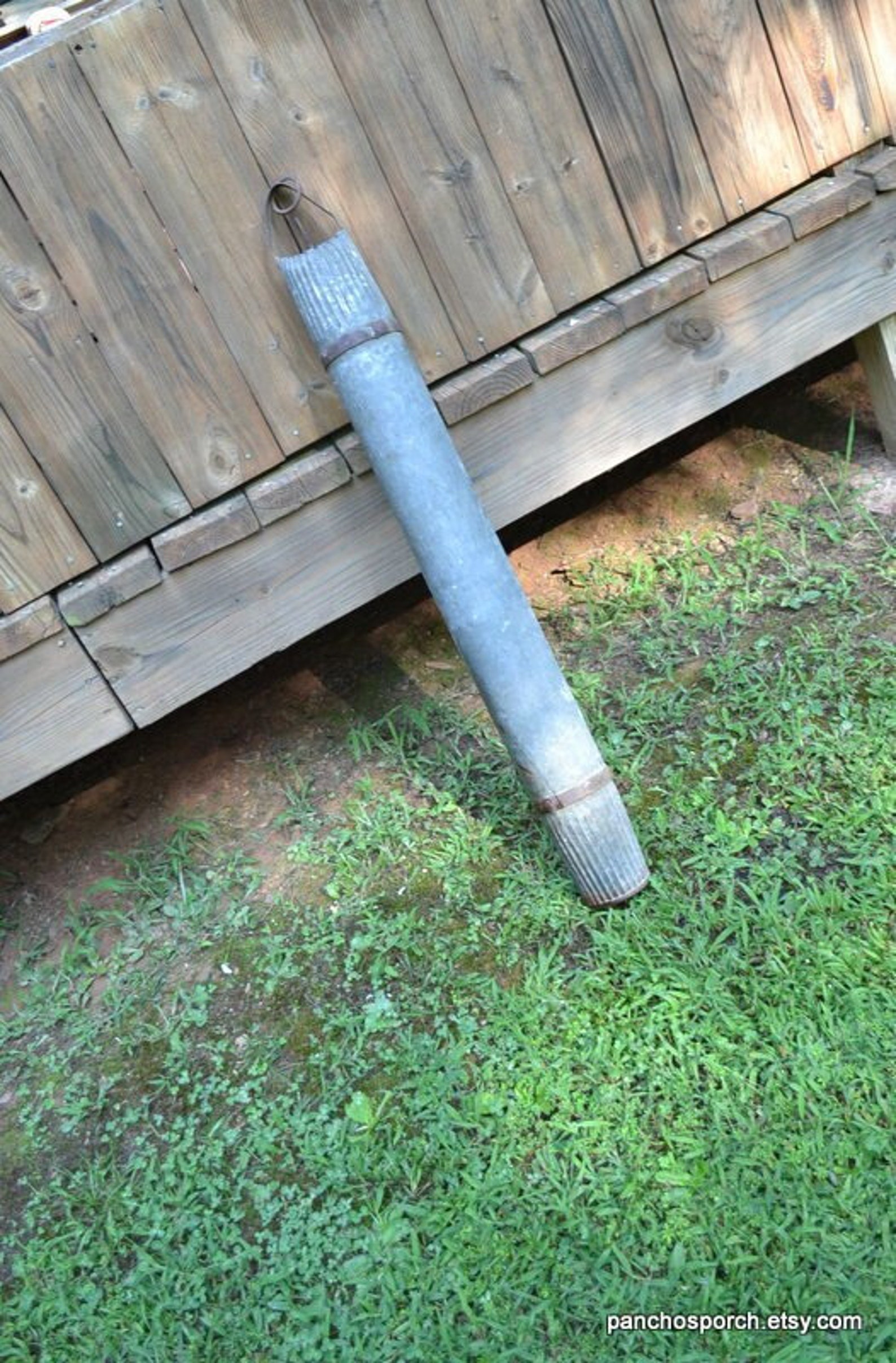 Vintage Galvanized Metal Well Draw Bucket Primitive Water Well Etsy