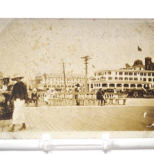 Carte postale vintage ASBURY PARK, scène de la promenade du New Jersey, monument, souvenir, carte postale, souvenirs, papier éphémère, PanchosPorch