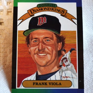 Frank Viola 1988 Donruss Diamond Kings Baseball Card - MLB Twins Collectible