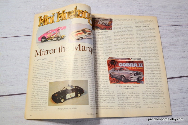Vintage Toy Collector Magazine June 1995 Pedal Cars Shirley Etsy