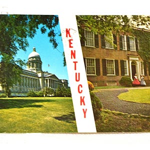 Carte postale vintage KENTUCKY State Capitol Old Kentucky maison des années 1970 vacances souvenir carte postale souvenirs papier éphémères PanchosPorch