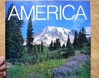 AMERICA Book by Spencer Hart 1992 Scenic Photography Americana Nature Coffee Table Book Hardcover Vintage Used Book PanchosPorch