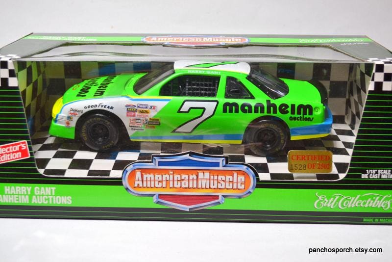 Vintage ERTL Harry Gant Diecast Car, 1995 NASCAR Memorabilia - Etsy