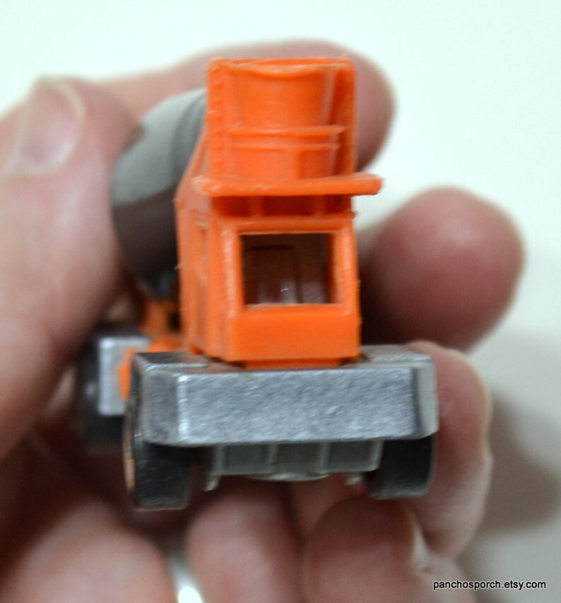 Vintage Hot Wheels Cement Truck 1991 Orange Black Concrete Etsy