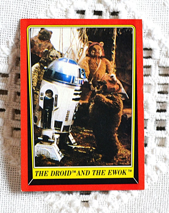 Vintage 1983 Star Wars Return of the Jedi Trading Card: R2D2