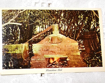 Vintage KENTUCKY Post Card Moonshine Still Mountaineer Distillery Souvenir Postcard Memorabilia Paper Ephemera PanchosPorch