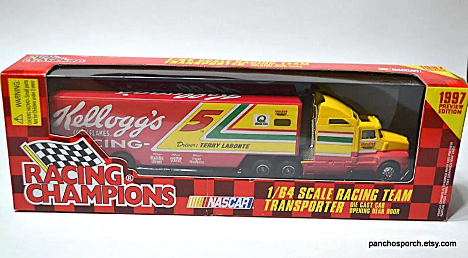 Vintage Terry Labonte NASCAR Transporter Truck - 1997 Kellogg's