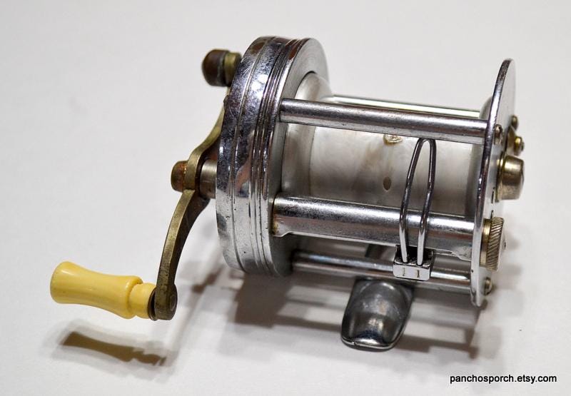 1800's fairmade fishing reels Vintage Shakespeare Wondereel Fishing Reel Model FK - USA Made