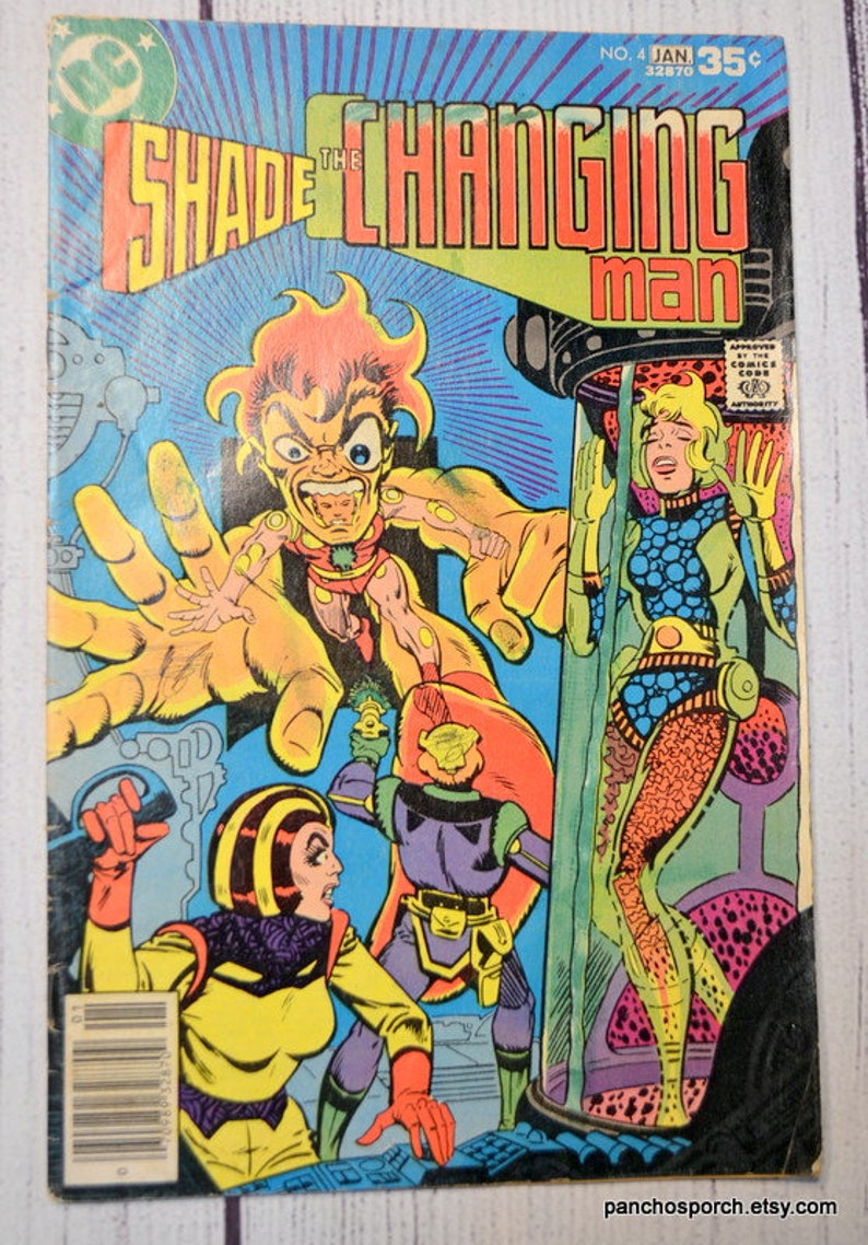 Vintage Shade the Changing Man Comic Book 1977 No 4 DC Comics Collectible Comic Book PanchosPorch image 2