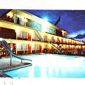 Vintage carte postale du NEW JERSEY Wildwood Crest Coliseum Motor Inn Beach Boardwalk des années 1980 carte postale souvenirs papier éphémères PanchosPorch