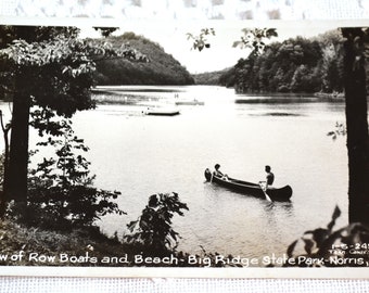 Vintage TENNESSEE Postcard Norris Lake Big Ridge State Park Souvenir Unused Post Card Memorabilia Advertising Paper Ephemera PanchosPorch