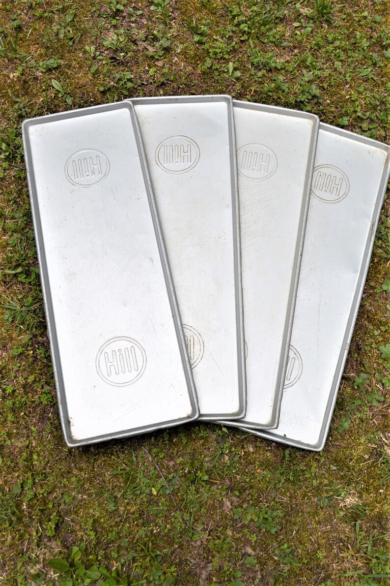 Vintage Hill Baking Pan Cookie Sheet Metal Rectangular Etsy