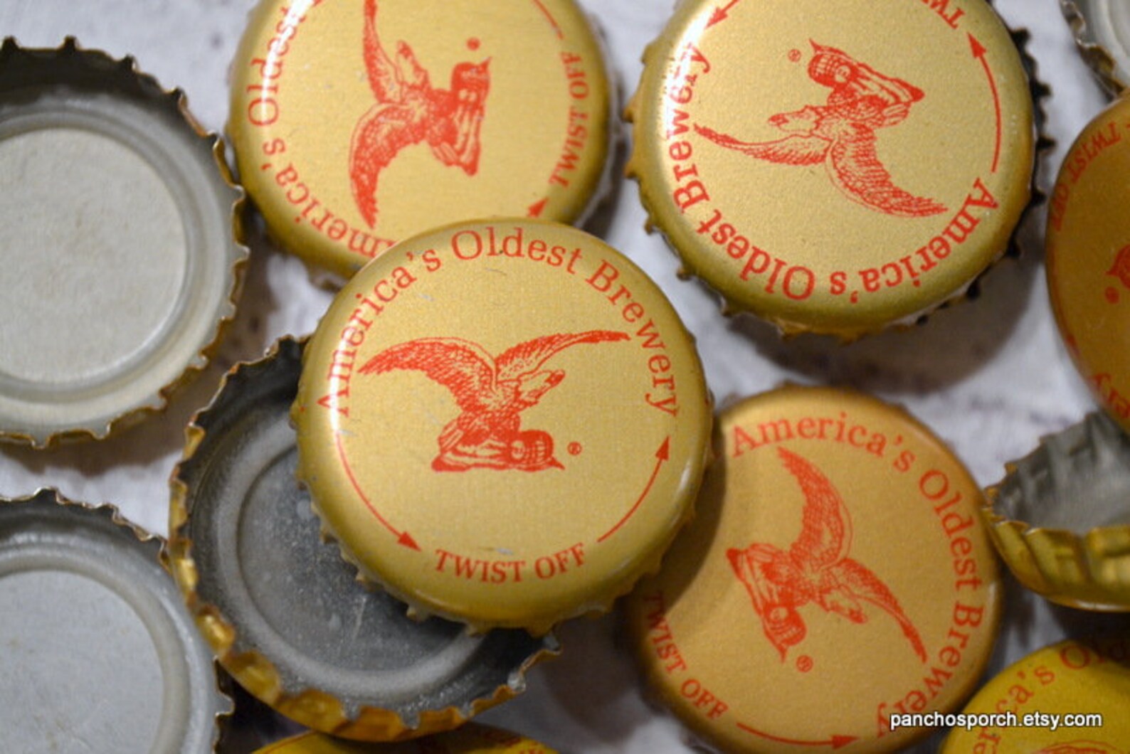 Yuengling Gold Bottle Cap Lot of 100 Beer Bottle Caps Lids No Etsy