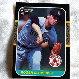 Roger Clemens Baseball Card: 1987 Donruss Boston Red Sox