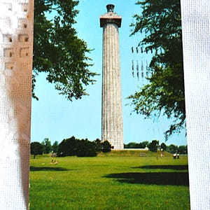 Vintage Ohio Postcard: Perry's Victory Memorial, Put-in-Bay, 1959