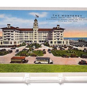 Carte postale vintage ASBURY PARK New Jersey Monterey Hotel Resort Landmark Souvenir Carte postale souvenirs éphémères PanchosPorch