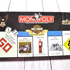 Harley Davidson Monopoly Game - Etsy