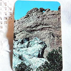 Vintage carte postale du COLORADO embrasser des chameaux Garden of Gods Pikes Peak monument carte postale souvenir souvenirs papier éphémères PanchosPorch