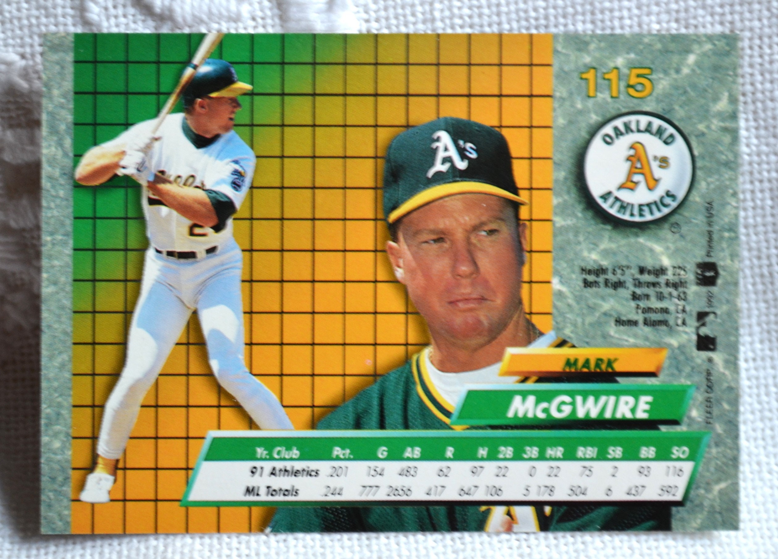 Mark McGwire マグワイヤOakland Athletics s-l1200.png
