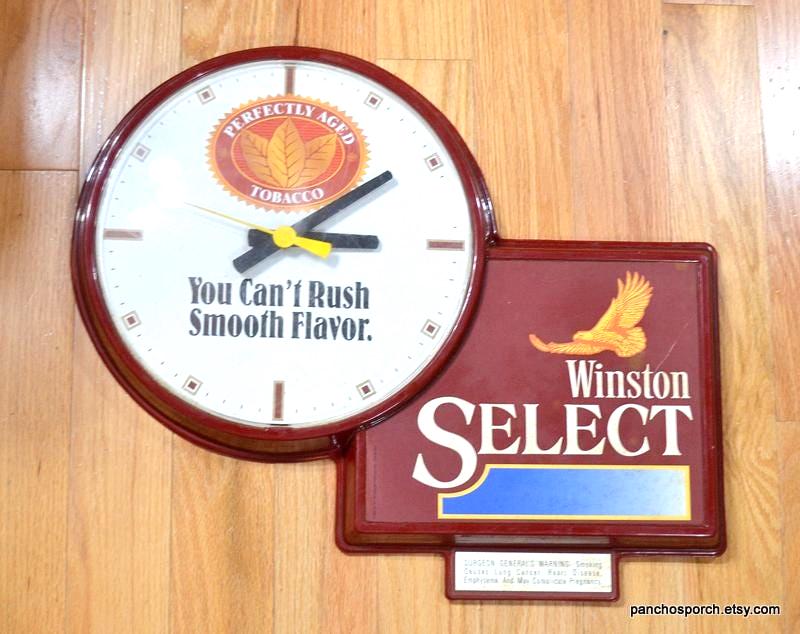 winston cigarette clock Cigarette Clock