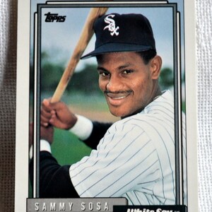 1992 Topps Sammy Sosa Baseball Card - Chicago White Sox image 2