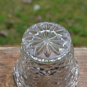 Vintage Pressed Glass Sugar Bowl and Creamer Set Collectible Glassware PanchosPorch image 4