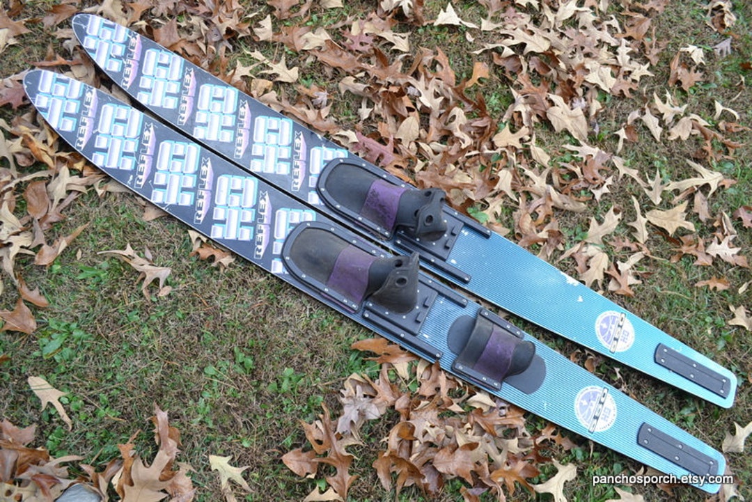 Vintage HO Reflex 550 Water Skis Used Skis Summer Wall Decor Cabin Lake