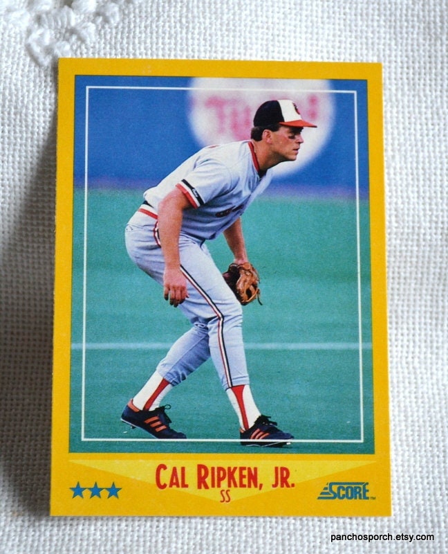 Cal Ripken Jr. Baseball Card: 1988 Score Baltimore Orioles Vintage ...