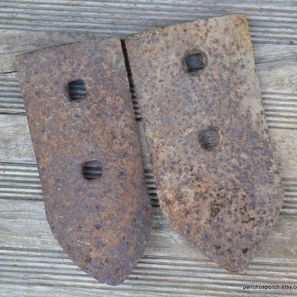 Vintage Rusty Metal Pieces Farm Tool Mystery Machinery Parts Steampunk Garden Art Rustic Primitive Found Object PanchosPorch