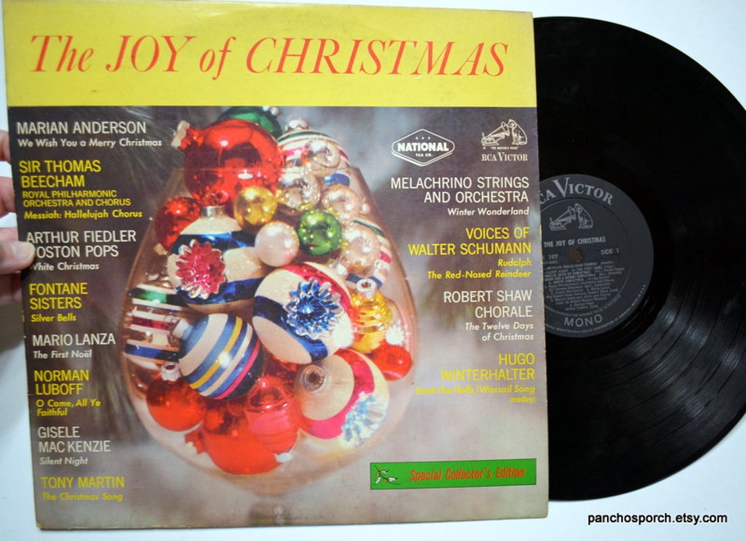 Vintage JOY of CHRISTMAS Album Classic Holiday Songs Music Various