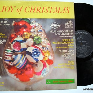 Vintage JOY of CHRISTMAS Album Classic Holiday Songs Music Various Artists 1965 Rca Vinyl LP Vtg Record Album Photo Prop PanchosPorch