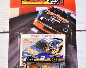 Vintage Ward Burton #2 Diecast Car: 1993 Hardees NASCAR Racing Champions