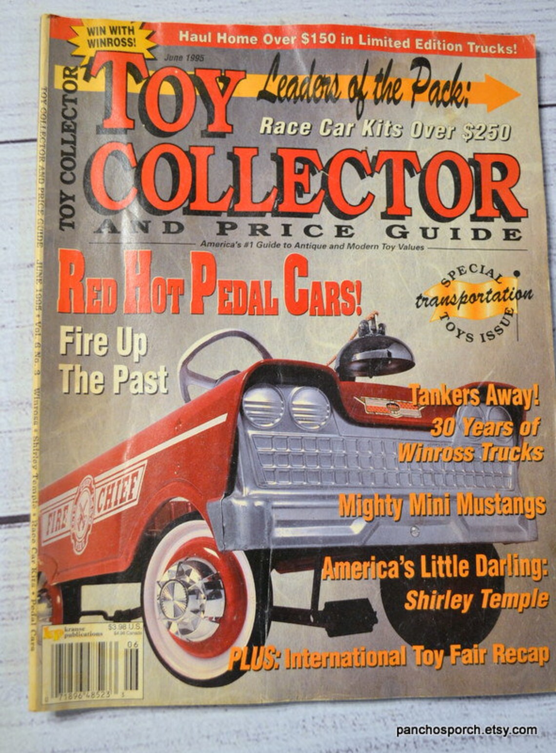 Vintage Toy Collector Magazine June 1995 Pedal Cars Shirley Etsy