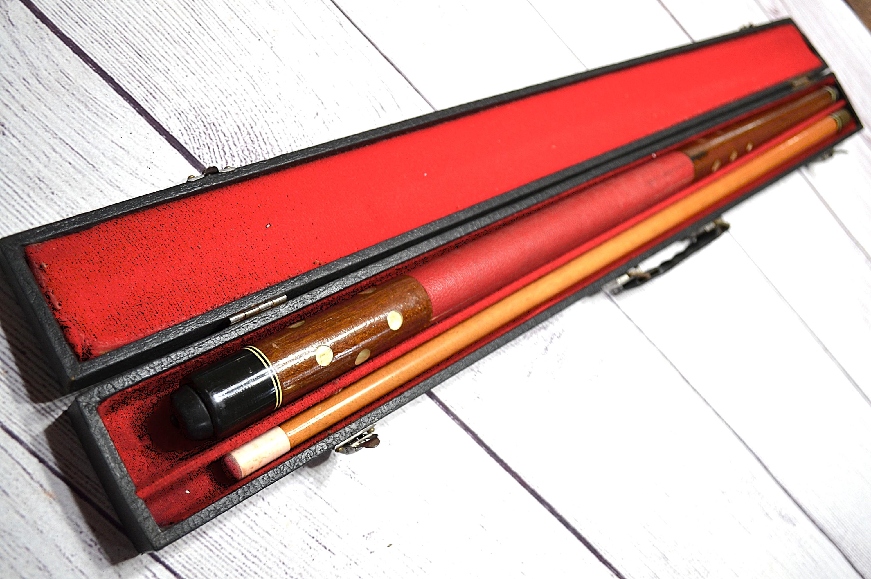 Vintage Pool Cue and Case - Etsy