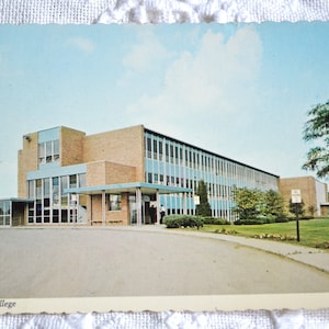 Vintage MICHIGAN carte postale Cleary Colege Ypsilanti carte postale Americana souvenirs publicité papier éphémère PanchosPorch