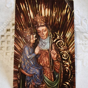 Vintage Canada carte postale La statue miraculeuse Ste Anne de Beaupré Carte postale souvenirs Souvenirs de papier éphémères PanchosPorch