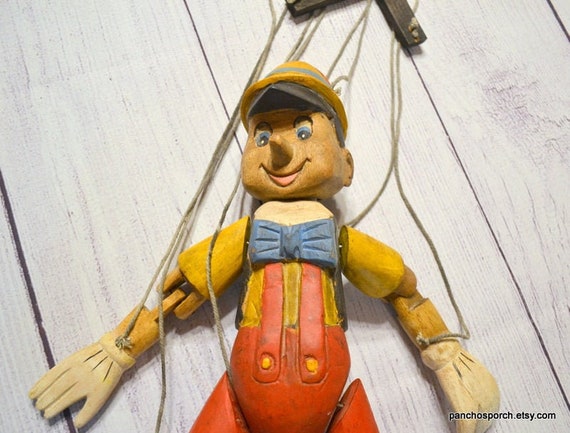 Pinnochio Marionette Wooden Puppet