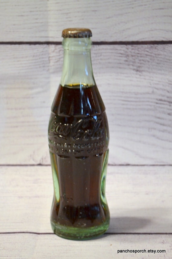 Early 1950's Clear White 6oz Hobble Skirt Coca Cola Bottle 