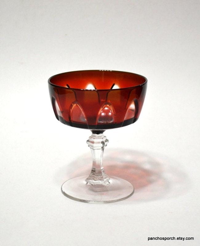 Ensemble 4 Flutes Anciennes En Verre émaillé
