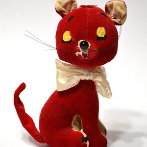 1960's Plush Cat - Etsy