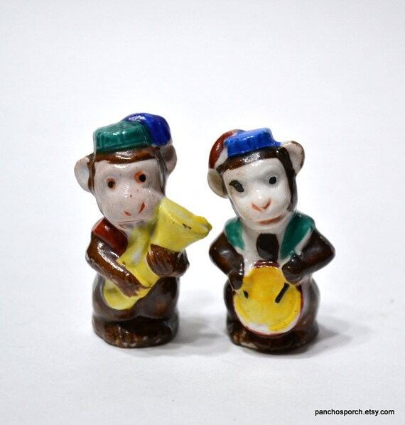 Vintage toy monkey アスティエ　オーナメント VINTAGE C.K. JAPAN JOLLY JACKO MONKEY WIND-UP WITH BOX COMBS