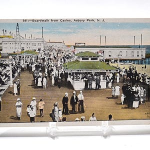 Carte postale vintage ASBURY PARK, promenade du New Jersey de Casio, carte postale souvenir, souvenirs de personnes, papier éphémères, PanchosPorch