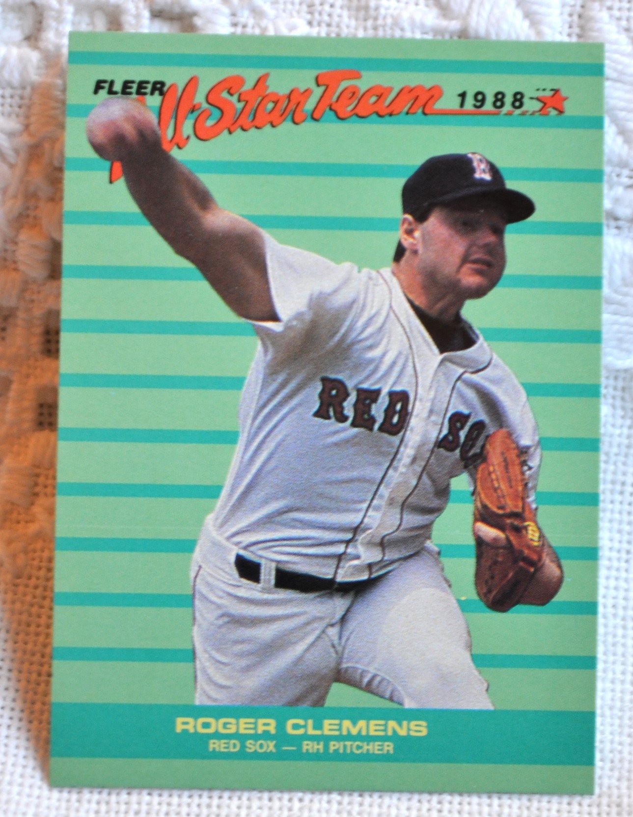 Tarjeta de béisbol Fleer All-Star de Roger Clemens de 1988: recuerdos de  los Red Sox - Etsy México, image size:1289x1663