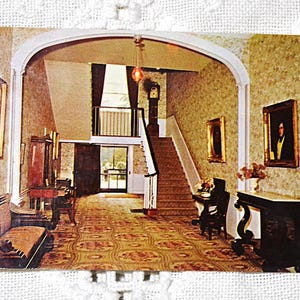 Vintage carte postale du KENTUCKY My Old Kentucky maison escalier d'entrée Bardstown carte postale souvenir souvenirs papier éphémères PanchosPorch