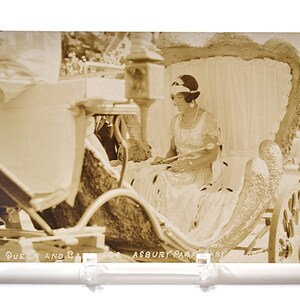 Vintage ASBURY PARK carte postale New Jersey Baby Parade Queen Carriage souvenir carte postale photo souvenirs éphémères papier PanchosPorch