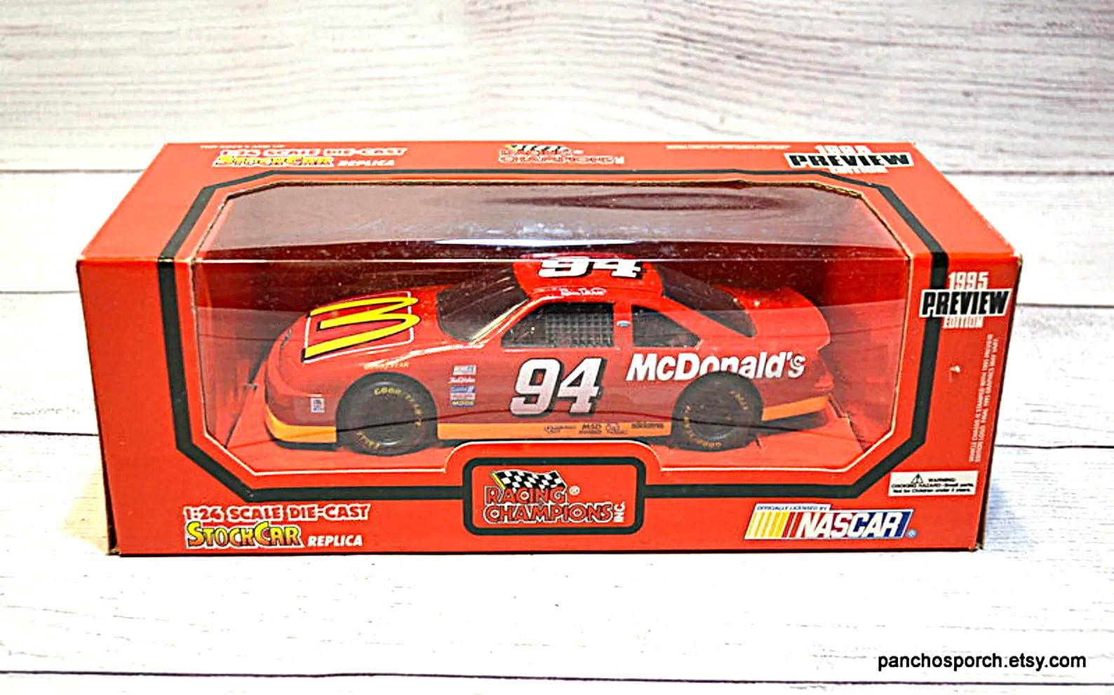 Vintage Bill Elliott #94 Die-cast Stock Car: 1995 Mcdonald's
