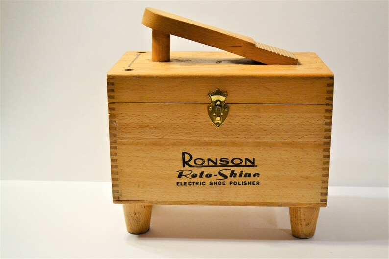 ronson shoe shine box