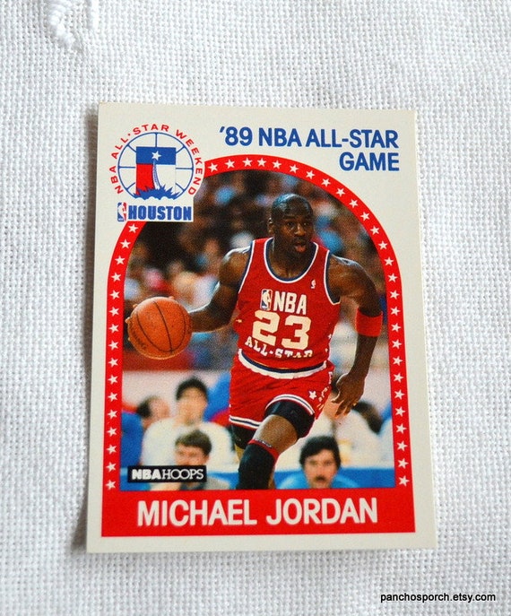 Vintage Michael Jordan 1989 NBA All Star Basketball Trading Vintage Michael Jordan 1989 NBA All Star Basketball Trading